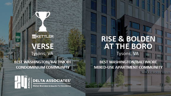 Delta Associates Honors 4 KETTLER Communities at the 24th Annual Multifamily Awards for Excellence