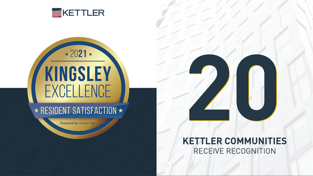 KETTLER Announces 20 Community Recipients of the 2021 Kingsley Excellence Award